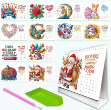 Load image into Gallery viewer, Organize & Shine 2026 Calendar Diamond Painting Kit
