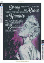Load image into Gallery viewer, "Be Badass Everyday"Diamond Painting -40x60-80x120-Hybrid Render-Poured Glue-