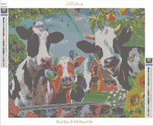 Load image into Gallery viewer, 40x50-Poured Glue-Diamond Painting + AB's-Cows