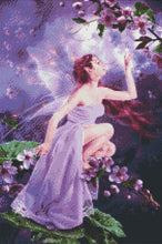 Load image into Gallery viewer, Twilight Blossom Fairy- 40x60-Round Drill-Full Drill-Poured Glue-Hybrid Render-Diamond Painting Kit