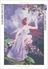 Load image into Gallery viewer, Twilight Blossom Fairy- 40x60-Round Drill-Full Drill-Poured Glue-Hybrid Render-Diamond Painting Kit
