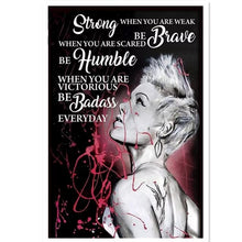 Load image into Gallery viewer, "Be Badass Everyday"Diamond Painting -40x60-80x120-Hybrid Render-Poured Glue-