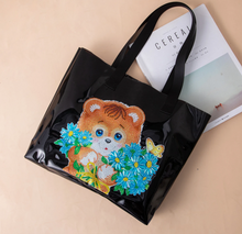 Load image into Gallery viewer, Black TOTE Bags-Diamond Art Kits