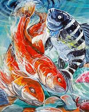 Load image into Gallery viewer, PRE-ORDER- Diamond Painting-Fish Designs