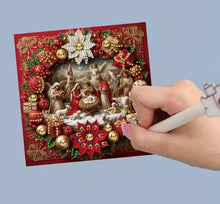 Load image into Gallery viewer, Christmas Cards Diamond Art Kits