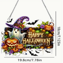Load image into Gallery viewer, Happy Halloween Sign-Diamond Art Kit