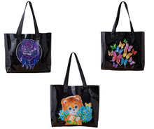 Load image into Gallery viewer, Black TOTE Bags-Diamond Art Kits