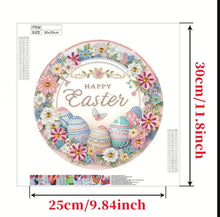 Load image into Gallery viewer, Happy Easter 30x30 Partial Diamond Painting Kit