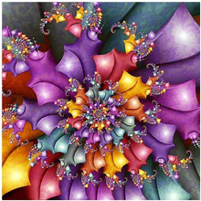 Load image into Gallery viewer, Kaleidoscope Bloom-30x30-Round Full Drill-Poured Glue-Hybrid Render-Diamond Painting Kit