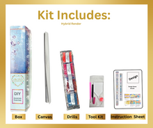 Load image into Gallery viewer, Cubs in Moonlight-40x50-Round Drill-Full Drill-Poured Glue-Hand Render (2020)- Diamond Painting Kit