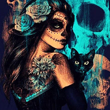 Load image into Gallery viewer, Veil Of Eternal The Night-40x40-Square Full Drill-Poured Glue-Hybrid Render-Diamond Painting Kit