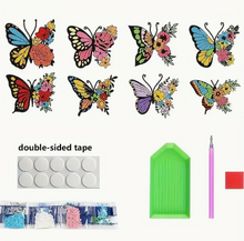 Load image into Gallery viewer, Window Stickers-Butterfly- Diamond Art Kit