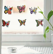 Load image into Gallery viewer, Window Stickers-Butterfly- Diamond Art Kit