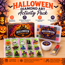 Load image into Gallery viewer, OSHC Diamond Art- Halloween Tags Activity Pack