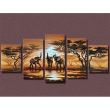 Load image into Gallery viewer, 5 Panel-Poured Glue- Diamond Paintings