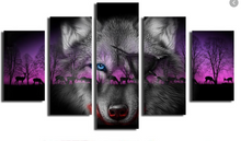 Load image into Gallery viewer, PRE-ORDER-Poured Glue-5 Panel Diamond Paintings