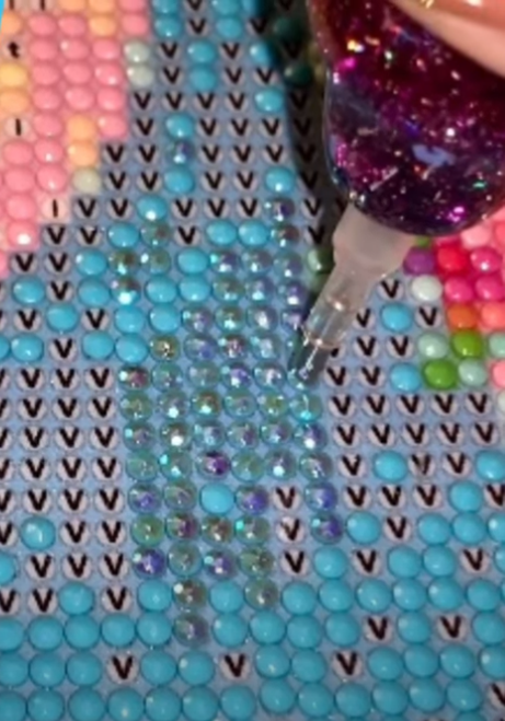 Set of AB Resin Diamonds Drills She Dazzle Diamond Art