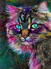 Load image into Gallery viewer, PRE-ORDER-Poured Glue-Diamond Painting-Abstract Cats