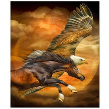 Load image into Gallery viewer, 80x100-Square Drill-Full drill-Poured Glue-Diamond Painting-The Horse & Eagle