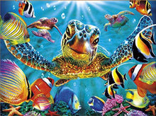 Load image into Gallery viewer, Sea Turtle-50x70-Square Drill-Full Drill-Poured Glue-Diamond Painting Kit