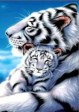 Load image into Gallery viewer, 50x70-Poured Glue-Square Drill-Diamond Paintings-Tiger