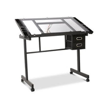 Load image into Gallery viewer, PRE-ORDER-Diamond Painting Desk-Glass Table-( Drawing -Tilt Drafting Desk With Stool)