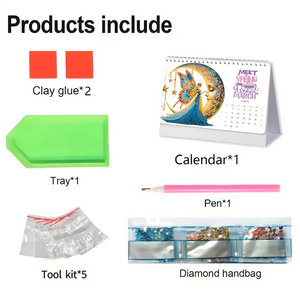 Organize & Shine 2026 Calendar Diamond Painting Kit