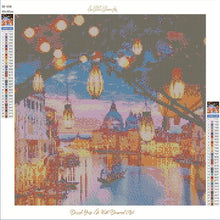 Load image into Gallery viewer, 40x40-Poured Glue-Diamond Painting + AB&#39;s-Venice City Of Canals
