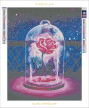Load image into Gallery viewer, Enchanted Rose-40x50-Square Drill-Full Drill-Poured Glue-Hybrid Render -Diamond Painting
