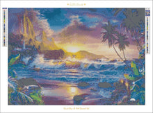 Load image into Gallery viewer, Tropical Dawn&#39;s Embrace-50x70-Square Drill-Full Drill-Poured Glue-Hybrid Render-Diamond Painting Kit
