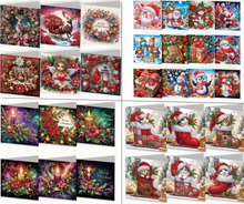 Load image into Gallery viewer, Christmas Cards Diamond Art Kits
