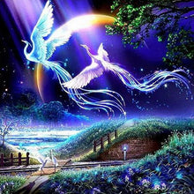 Load image into Gallery viewer, 40x40-Full Drill-Poured Glue- Diamond Painting-Phoenix- Eclipse
