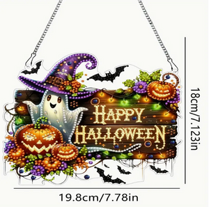 Happy Halloween Sign-Diamond Art Kit