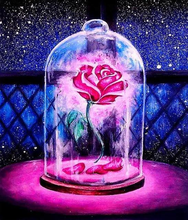 Load image into Gallery viewer, Enchanted Rose-40x50-Square Drill-Full Drill-Poured Glue-Hybrid Render -Diamond Painting

