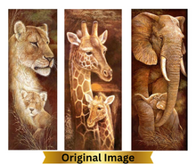 Load image into Gallery viewer, Guardians of The Savannah-30x65 Square Full Drill-Poured Glue-Hybrid Render- Diamond Painting Kit
