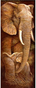 Guardians of The Savannah-30x65 Square Full Drill-Poured Glue-Hybrid Render- Diamond Painting Kit