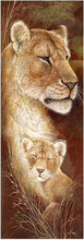 Load image into Gallery viewer, Guardians of The Savannah-30x65 Square Full Drill-Poured Glue-Hybrid Render- Diamond Painting Kit
