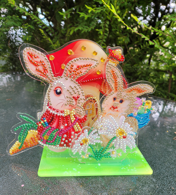 3D Acrylic Diamond Art Kit-Easter Bunnies