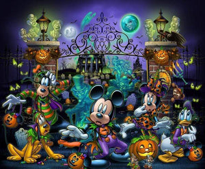 40x50-Mickey Mouse Halloween-Premium Diamond Painting