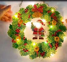 Load image into Gallery viewer, Christmas LED Wreath- Santa

