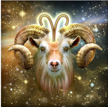 Load image into Gallery viewer, 40x40-Round-Full Drill-Diamond Painting-Aries Star Sign
