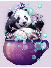 Load image into Gallery viewer, 40x50-Poured Glue-Round Drill-Diamond Painting-Pandas
