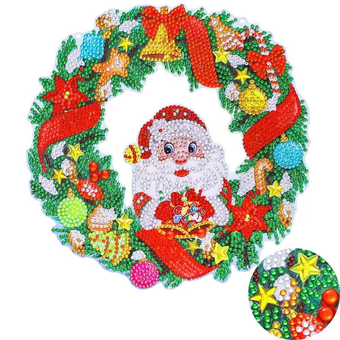 Christmas Wreath- Santa