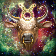 Load image into Gallery viewer, 40x40-Round-Full Drill-Diamond Painting-Taurus Star Sign
