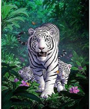 Load image into Gallery viewer, 50x70-Poured Glue-Square Drill-Diamond Paintings-Tiger
