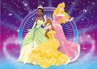 30x40-Poured Glue-Full Drill-Diamond Painting- Cartoon-Princess