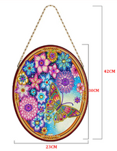 Load image into Gallery viewer, Leather Hanging Diamond Painting-Flowers
