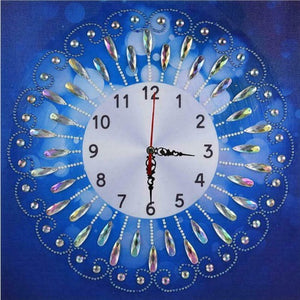 Blue Diamond art clock kit