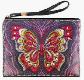 Butterfly Wristlet Bag